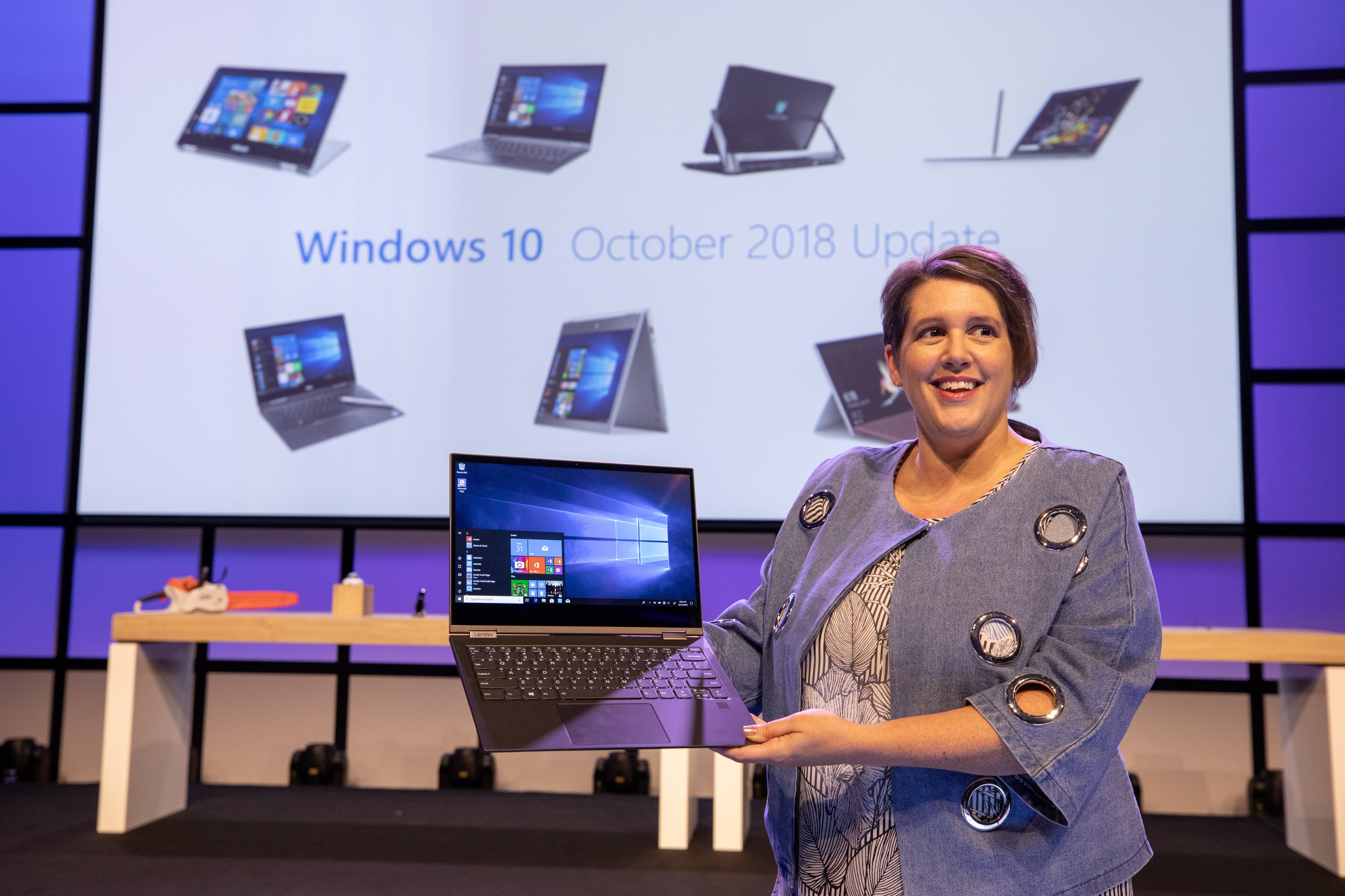 Erin Chapple, corporate vice president, Microsoft, speaking at the IFA 2018 keynote in Berlin